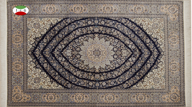 ペルシャ絨毯ナイン販売専門店、ペルシャ絨毯の手織りの技に表現 