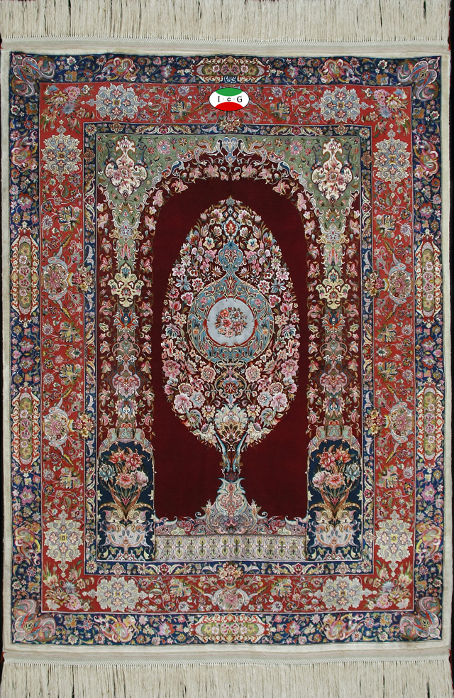 ペルシャ絨毯タブリーズ販売専門店、ペルシャ絨毯の手織りの技に表現 